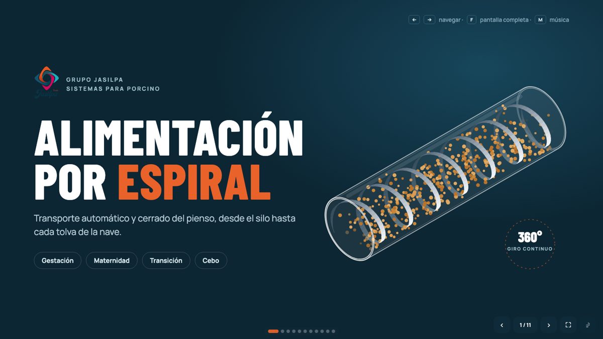 Portada: espiral girando dentro de un tubo